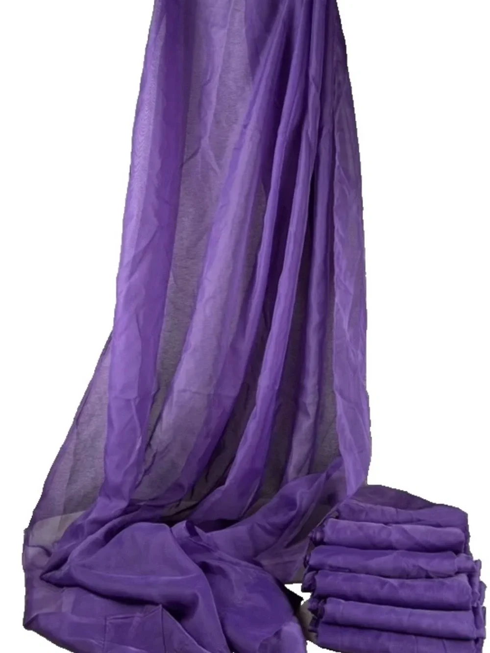 Purple Sheer Curtain Light Window Panels Rod Pockets Amethyst 58